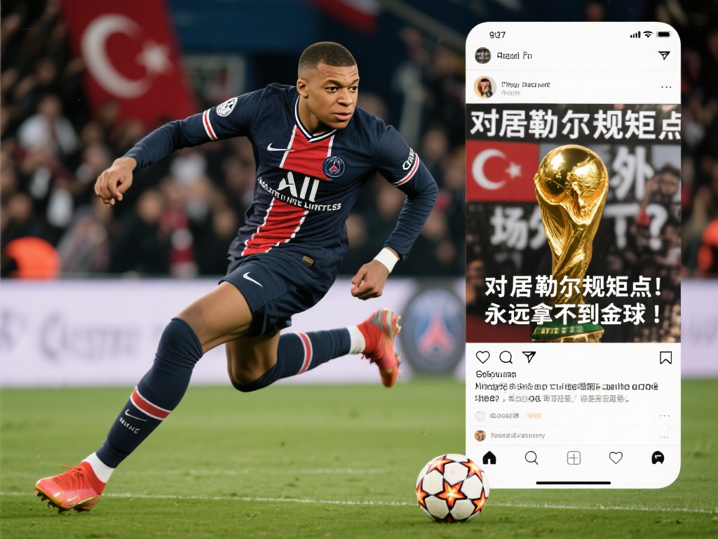 姆巴佩遭土耳其球迷围攻:金球梦被嘲讽 当今足球界,超级明星姆巴佩以其出色的球技